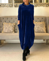 Elegantes Winterkleid – Blau