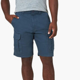Herren Sommer Cargoshorts mit Klappentaschen und Reißverschluss – Blau