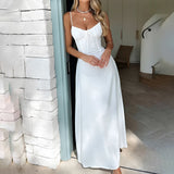 Jesse - Lässiges Maxikleid – Weiß