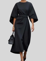 Suzie | Kleid mit weiten Ärmeln – Schwarz