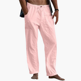 Freizeithosen für Herren – Relaxed Fit mit bequemer Taille – Rosa