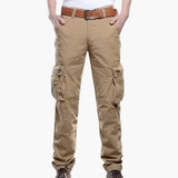 Herren Cargohose mit langen Beinen für Sommer – Khaki