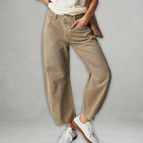 Patricija - Jean Baggy Schick – Beige