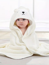 TinyTowel – Weiches Und Saugfähiges Baby-Badetuch – Weiß