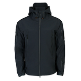 Herren Funktionsjacke mit Kapuze | Outdoor Reißverschluss – Schwarz