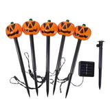 PumpkinGlow Solar Halloween Außenlichter‑Set – Kürbis LED Dekoration mit Solarenergie – Orange
