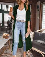Stylische Cardigan für Damen | Lang – Grün