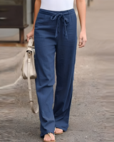 Saniyah - Hose mit elastischem Bund und Zugband – Blau