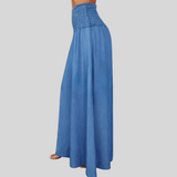 MIRA | Hosenrock mit elastischem Bund – Blau