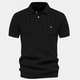 Luke | Lässiges Poloshirt – Schwarz