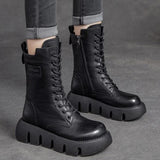 Borijn - hochwertige winterstiefel - damen – Schwarz