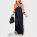 Delphine - Wrap Dress – Schwarz