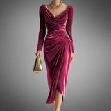 Zonia™ – Elegantes Midikleid – Rosa