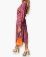 Damen Elegantes Festliches Kleid | Maxi – Lila