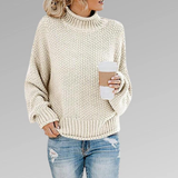 LUNA - KLASSISCHER SKANDINAVISCHER STRICKPULLOVER FÜR FRAUEN – Weiß