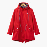 Hooded Trenchcoat für Damen – Rot