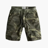 Cargoshorts für Herren - Camouflage Look mit Kordelzug – Militärgrün