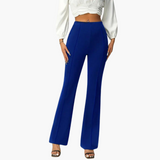 Elegante flared Pants – für Frauen mit Stretch-Fit – Blau
