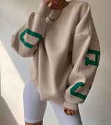 Damenpullover | Weite Passform mit gleichmäßiger Silhouette – Khaki