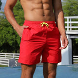 Jay | Schnell trocknende Schwimmshorts – Rot