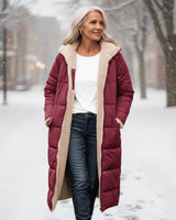 Kiriaki – Sherpa Winter Jacke – Rot