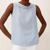 Maria - Stilvolles Damen Tanktop – Blau