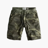 Herren-Fitness- und Freizeitshorts mit komfortablem Design – Militärgrün