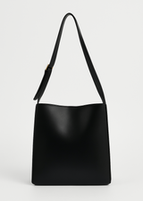 Halbmond Damen Schultertasche – Vegan Leder & Geräumig – Schwarz