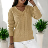 Rena | Warmer Pullover für Damen – Khaki