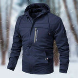 Die neue luxus-wasserjacke mit kapuze – clemens – Dunkelblau
