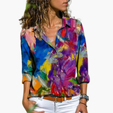 Fließendes Loose-Fit-Shirt für Damen - Bequem & Vielseitig – Fuchsia