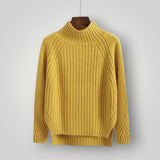 Damen Strickpullover | Moderner, lässiger Pullover mit Komfort – Gelb