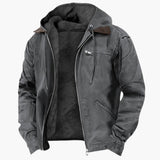 Wetterfeste Outdoorjacke für Herren – Grau