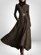 Millie™ - Kleid mit Gürtel – Grön