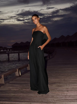 FLAIRE |  TRÄGERLOSER BODYSUIT – Schwarz
