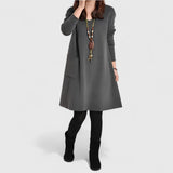 SOPHIA | Kleid mit Taschen – Grau