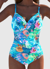 Meloryanne | Eleganter Badeanzug – Cyan