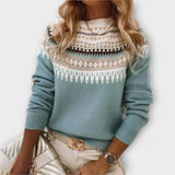 Mila | Eleganter Strickpullover für jede Gelegenheit – Blau