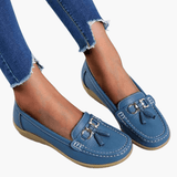 Bequeme Mokassins für Damen – orthopädisch & stilvoll – Hellblau