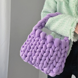 KnotenTasche™ Handgemachtes Style Statement – Lila