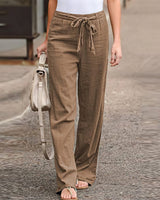 Sarah - Bequeme Hose mit weitem Schnitt – Braun