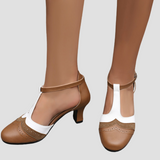 NATASHA | Orthopädische Vintage-Heels mit Stil – Braun