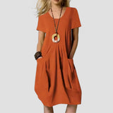 Amelia | Alltagstaugliches Kleid – Orange