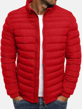 Wasserdichte Steppjacke für Herren – Rot