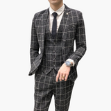 Eleganter Anzug - Herren 3-teilig für Hochzeit & Events – Schwarz