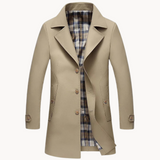 Nomad - strapazierfähiger winddichter herren-trenchcoat mit design – Khaki
