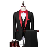 Viktor | 3-teiliges Slim Fit Anzug-Set für Herren – Rot