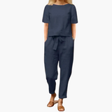 Luftiges Sommer Set für Frauen – bequem und stylish – Blau