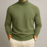 CARRINGTON CASHMERE STEHKRAGEN – Grün