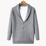 Vael - eleganter, mittelschwerer strickpullover für damen – Grau